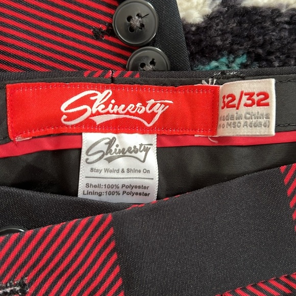 Men's Shinesty Holiday Suit Black and Red Check - Picture 6 of 6